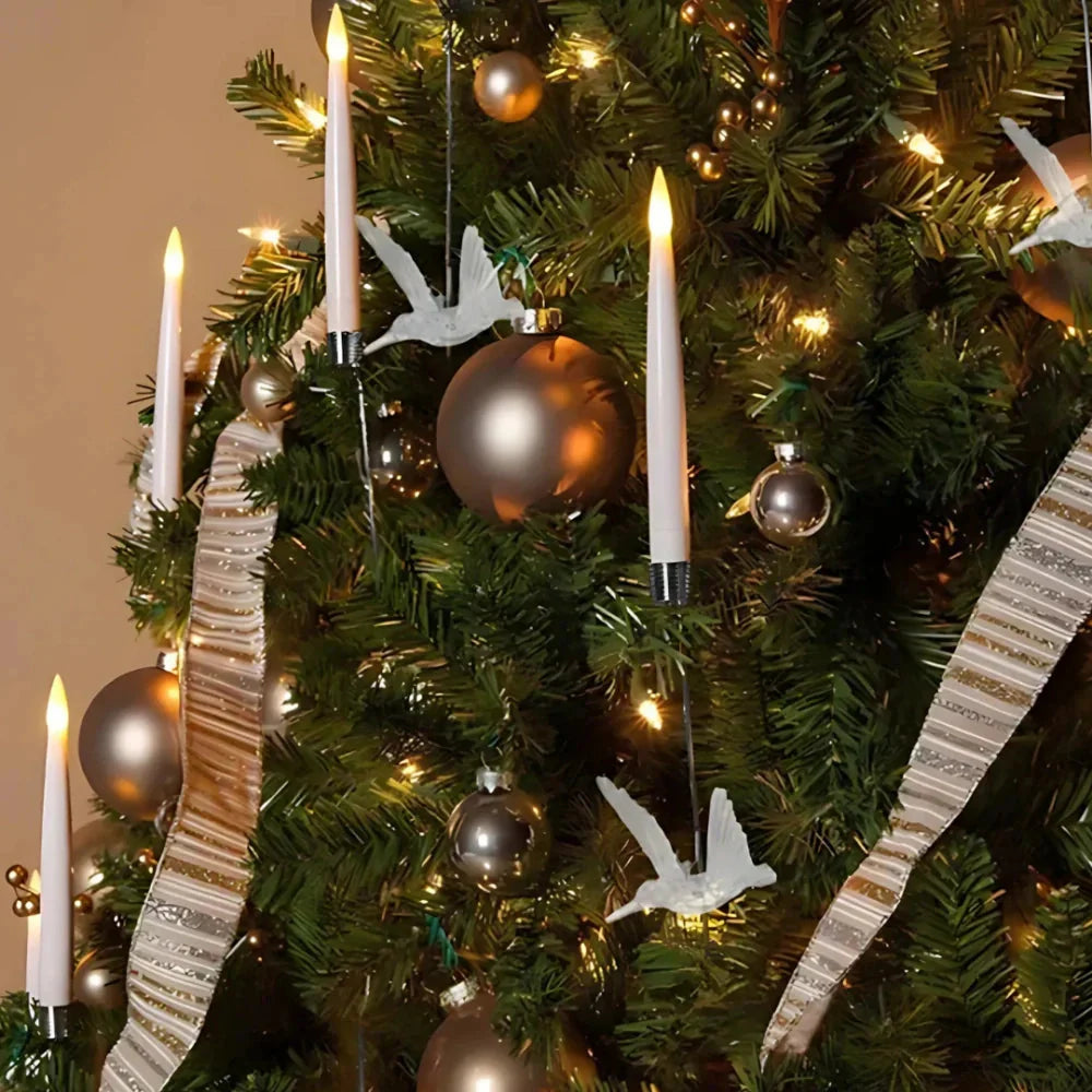 🎅🎄Christmas Sale 70% OFF 🎁Christmas Tree Led Candles with Clear Crystal Ball Hook💡