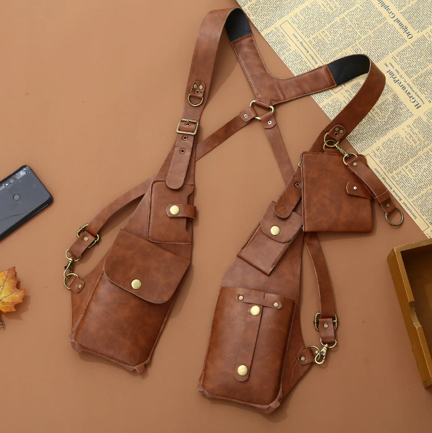 Medieval Steampunk Vintage Strap Underarm Shoulder Bag