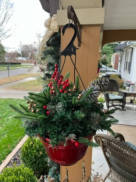 🎄Pre-lit Artificial Christmas Tree Urn Filler ▶︎ Weatherproof sparkle for entryways and patios
