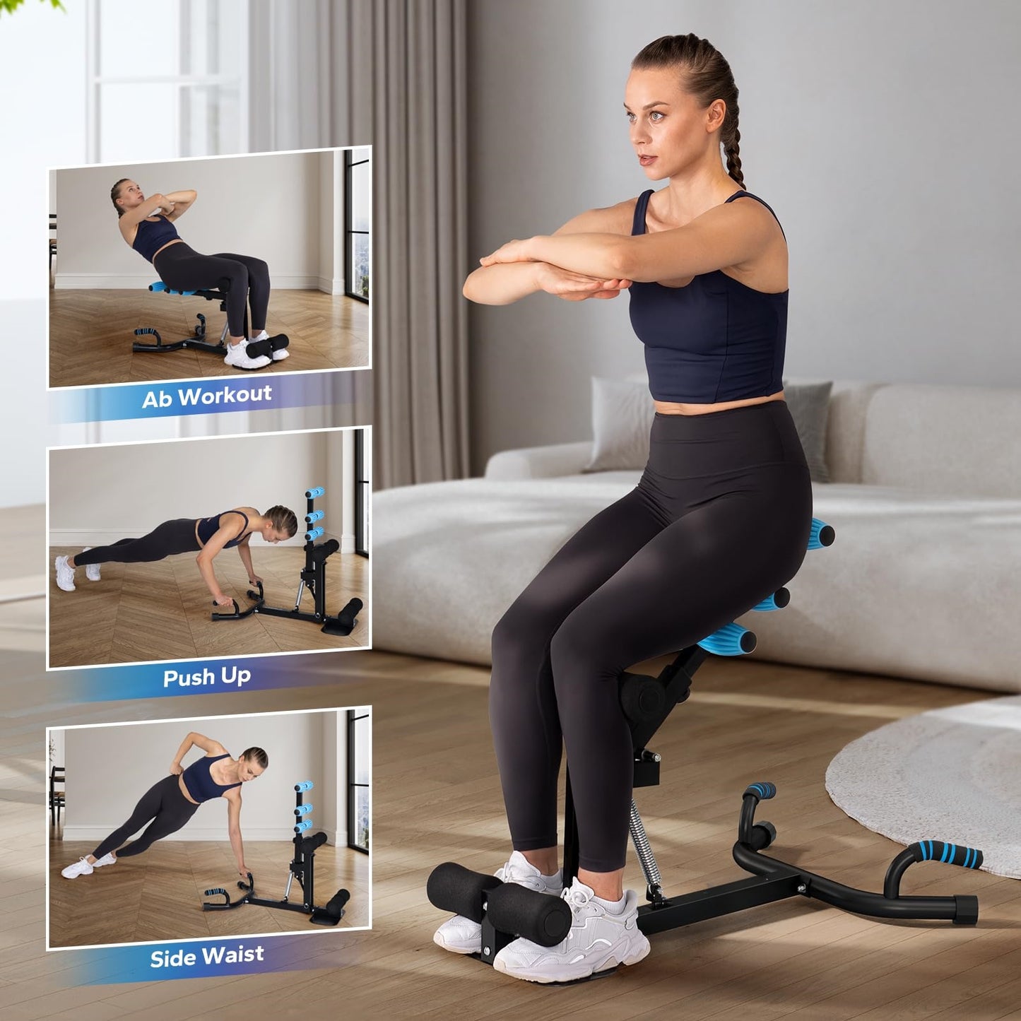 💥LAST DAY SALE 50% OFF🎄Women's Squat Machine, Adjustable Glute Trainer