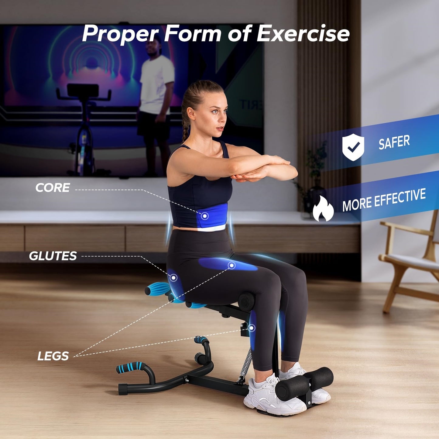 💥LAST DAY SALE 50% OFF🎄Women's Squat Machine, Adjustable Glute Trainer