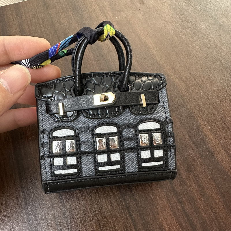 Cute Jewelry Pure Leather Headphone Bag