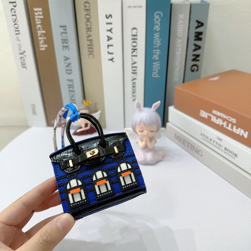 Cute Jewelry Pure Leather Headphone Bag