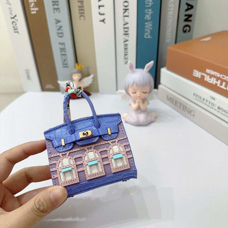 Cute Jewelry Pure Leather Headphone Bag