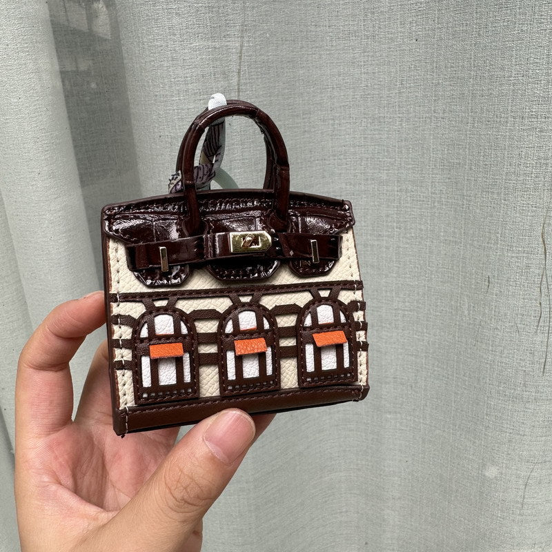 Cute Jewelry Pure Leather Headphone Bag