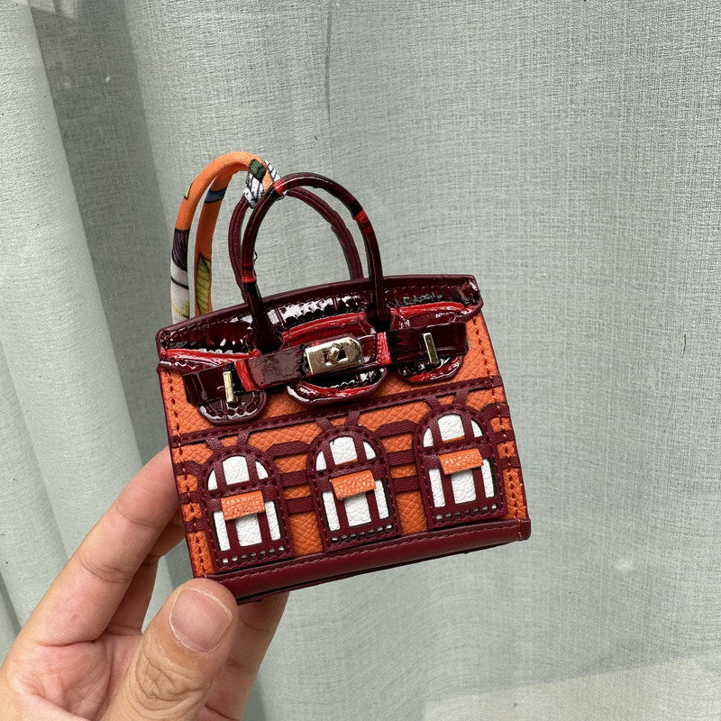 Cute Jewelry Pure Leather Headphone Bag