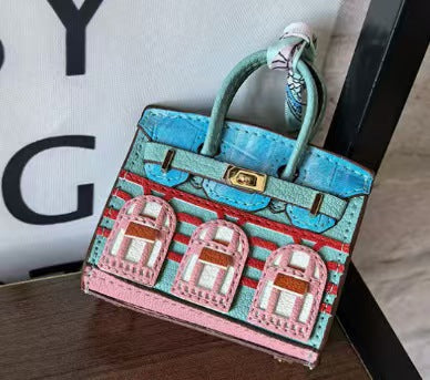 Cute Jewelry Pure Leather Headphone Bag