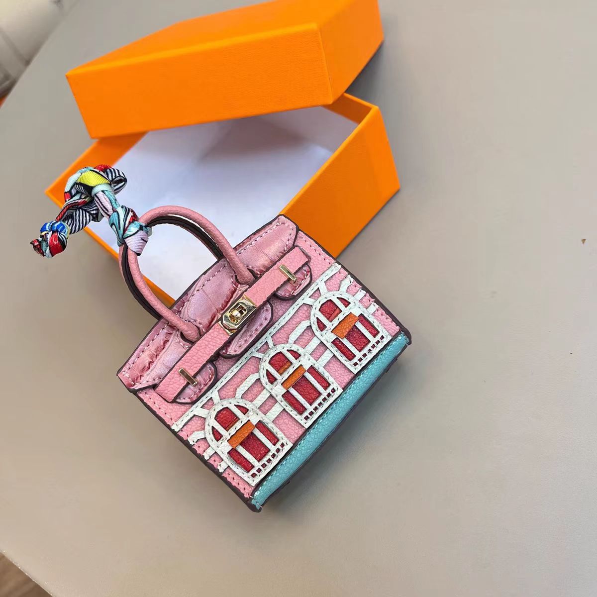 Cute Jewelry Pure Leather Headphone Bag
