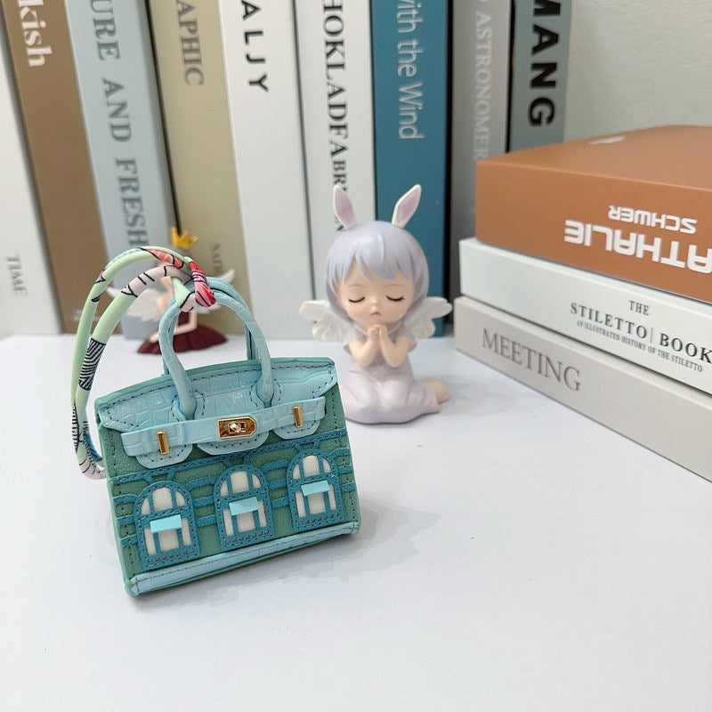 Cute Jewelry Pure Leather Headphone Bag