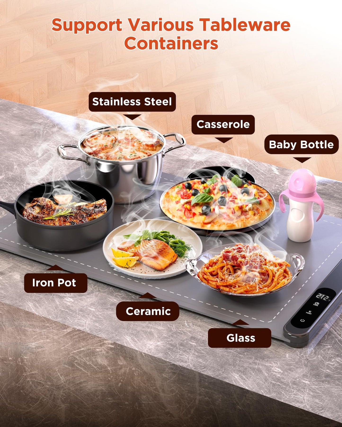 💥LAST DAY SALE 50% OFF🎄Upgraded High-Tech Graphene Food Insulation Mat