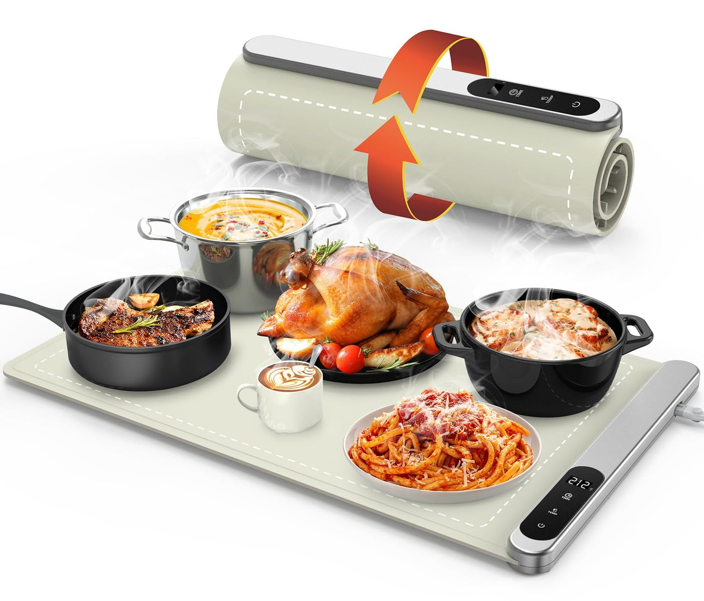 💥LAST DAY SALE 50% OFF🎄Upgraded High-Tech Graphene Food Insulation Mat