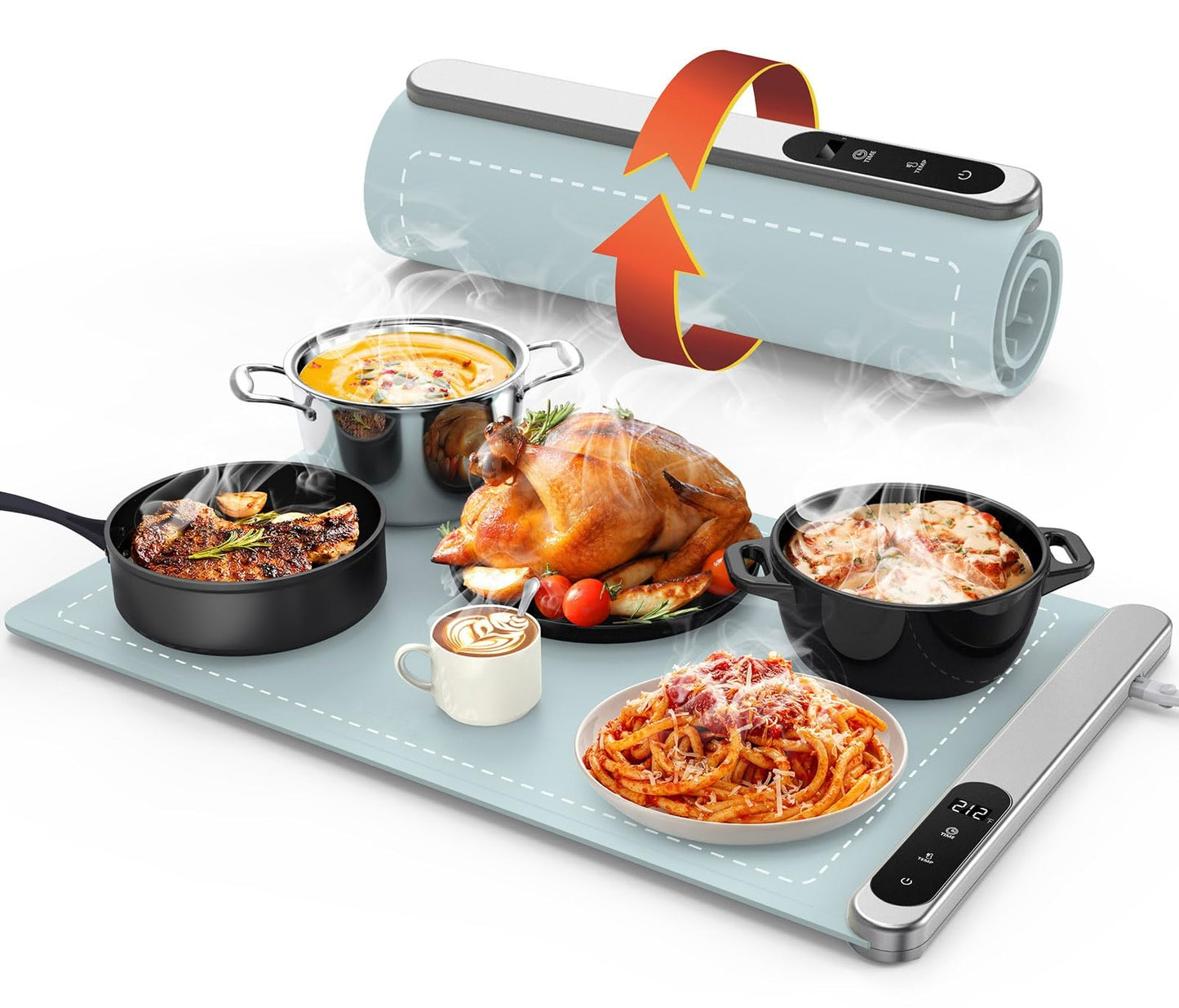 💥LAST DAY SALE 50% OFF🎄Upgraded High-Tech Graphene Food Insulation Mat