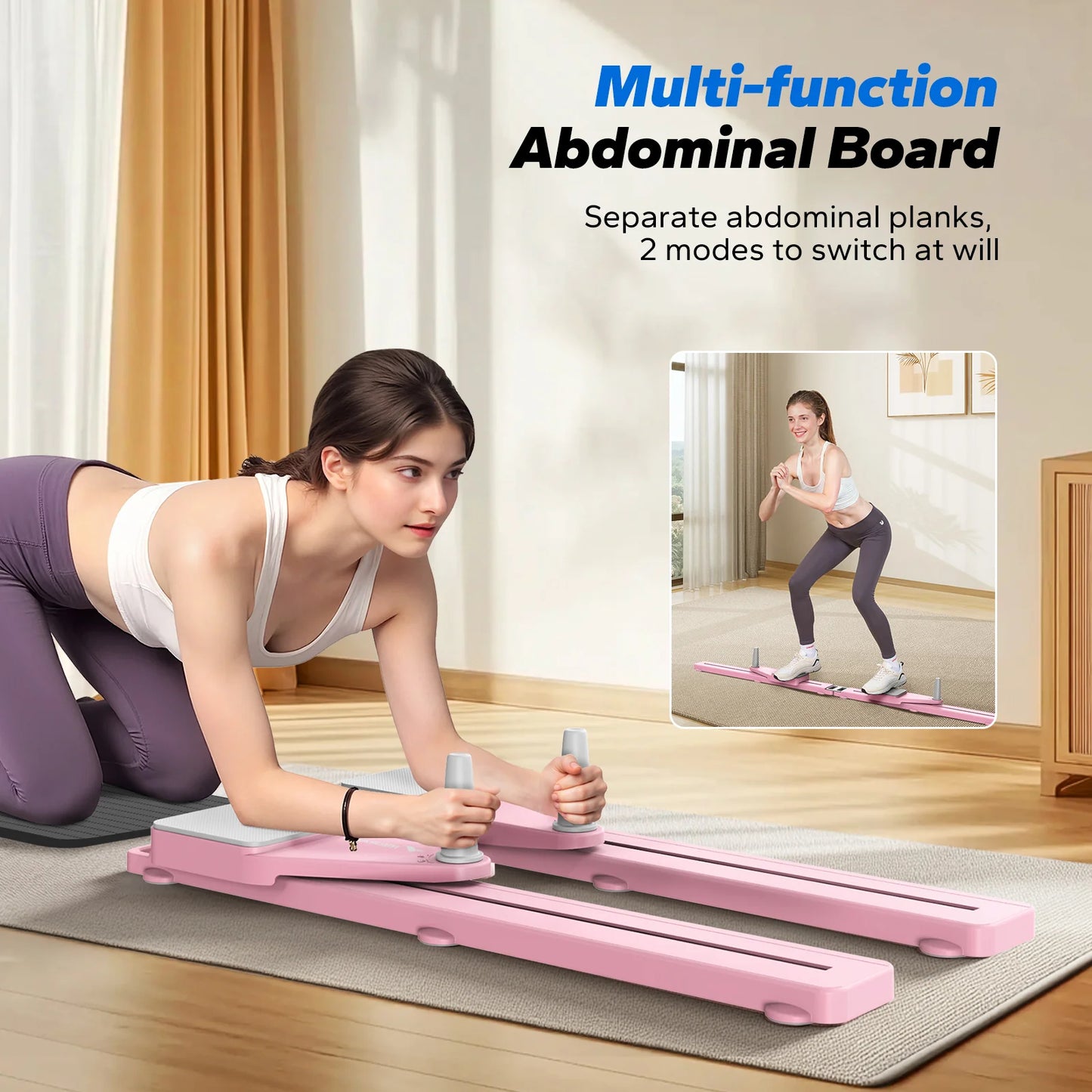 💥LAST DAY SALE 50% OFF🎄Multi-functional Adjustable Abdominal Exercise Board, Home Pilates Body Shaping Machine