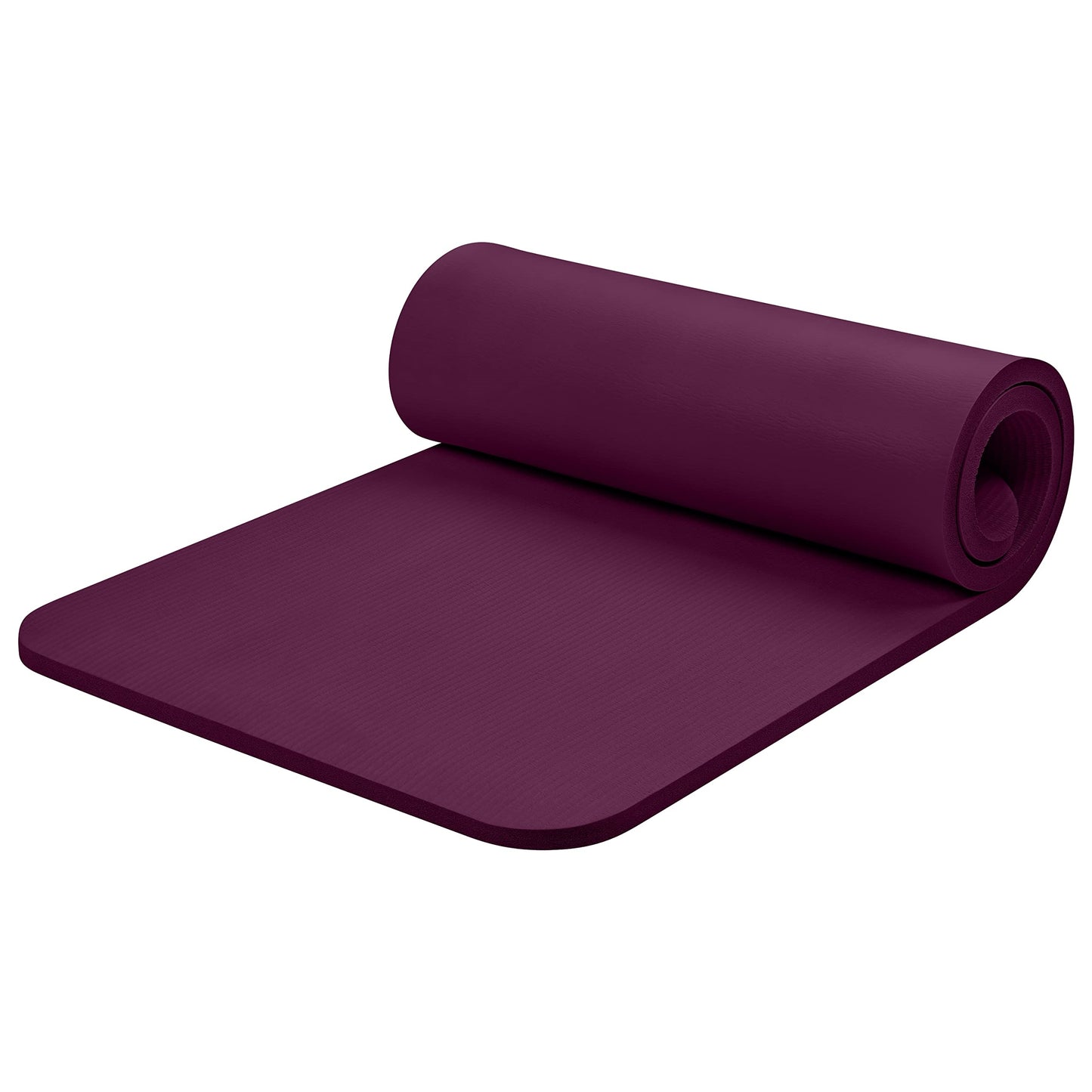 Non Slip Exercise Mat For Home Yoga, Pilates, Stretching, Floor & Fitness Workouts