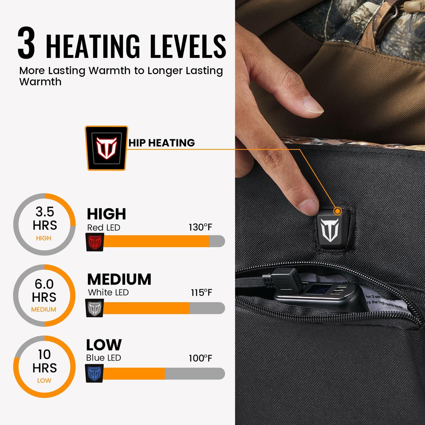 💥LAST DAY SALE 50% OFF🎄Heated Hunting Chair with Battery & Detachable Seat Cover