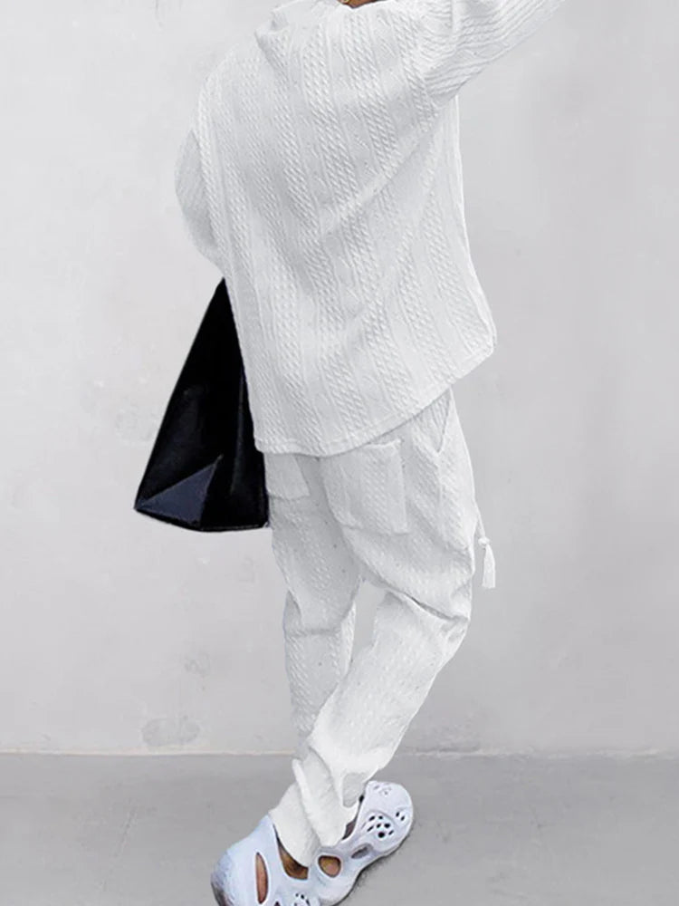 Men's Sports & Casual Stranded Jacquard Suit