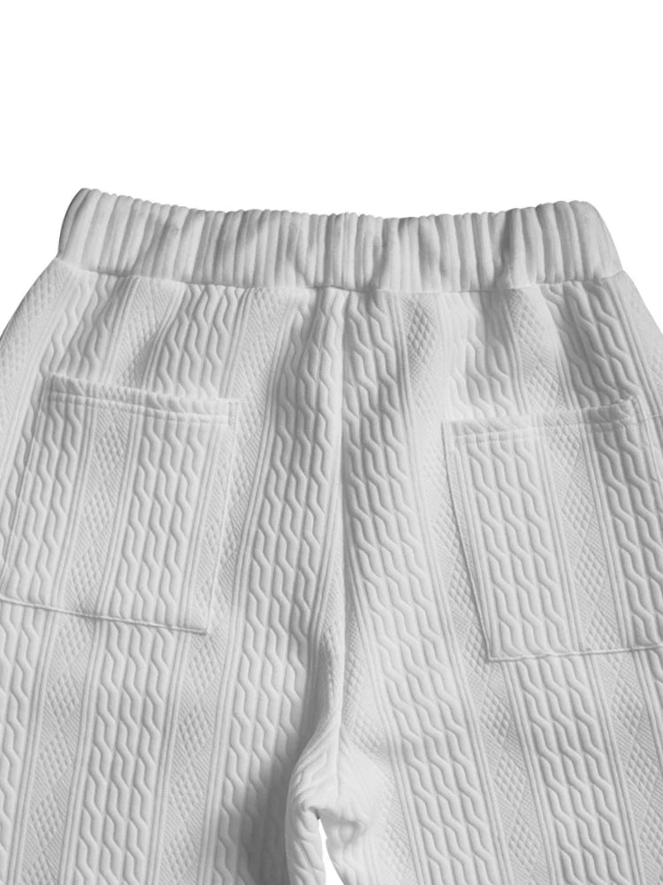 Men's Sports & Casual Stranded Jacquard Suit