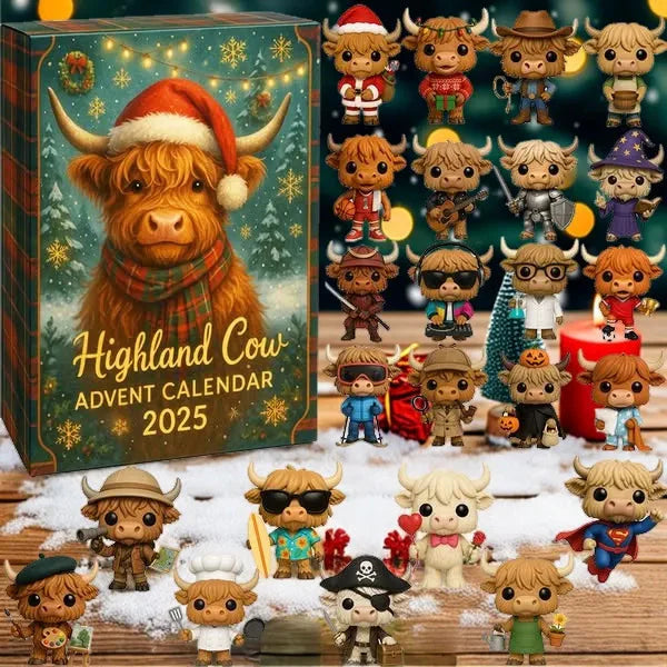 💥LAST DAY SALE 50% OFF🎄🐮Highland Cow Advent Calendar 2025