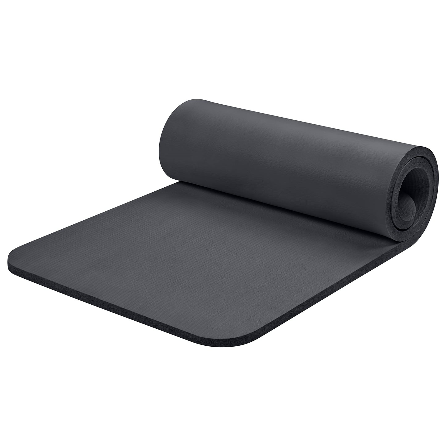 Non Slip Exercise Mat For Home Yoga, Pilates, Stretching, Floor & Fitness Workouts