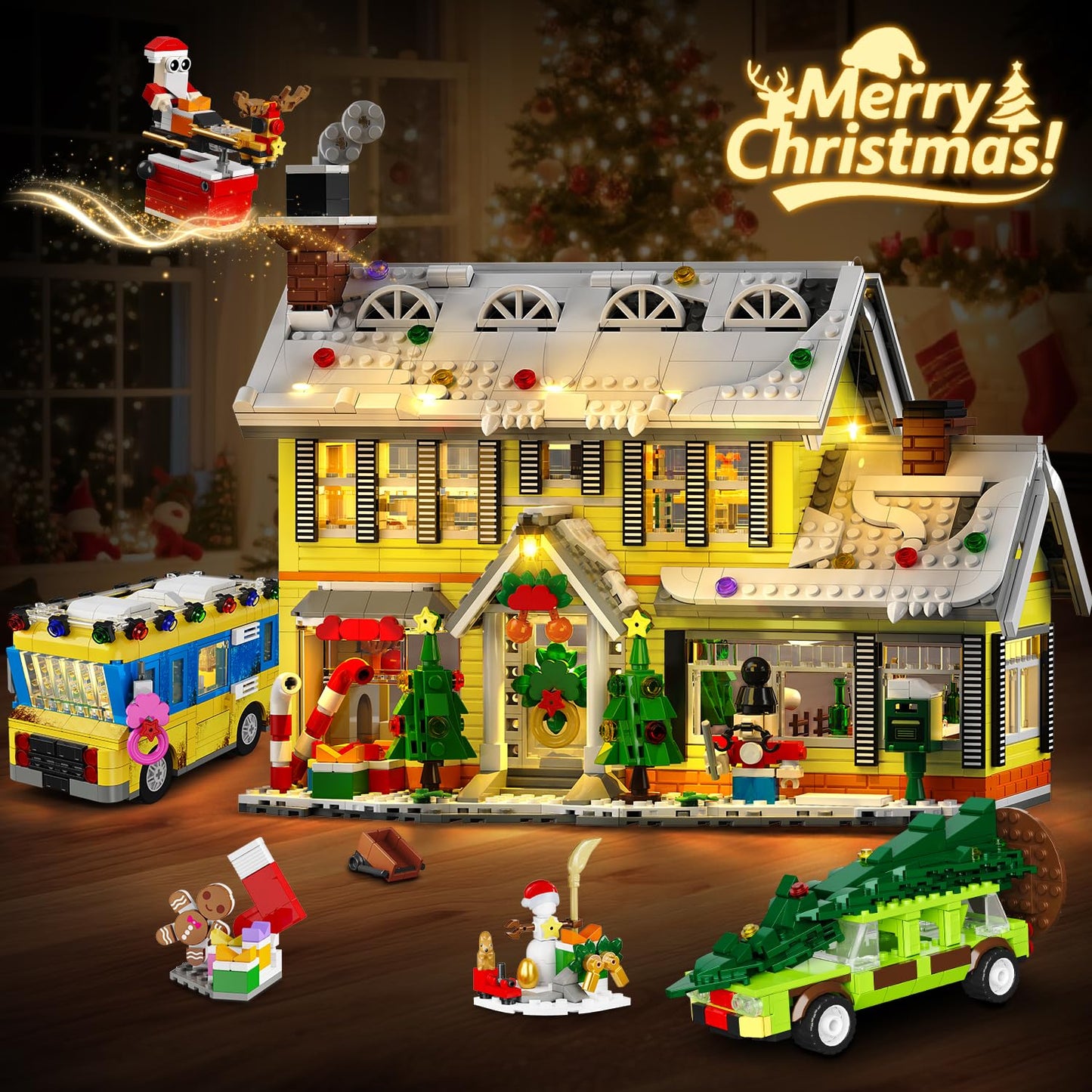 💥LAST DAY SALE 50% OFF🎄2025 Christmas Advent Calendar Building Set with Light