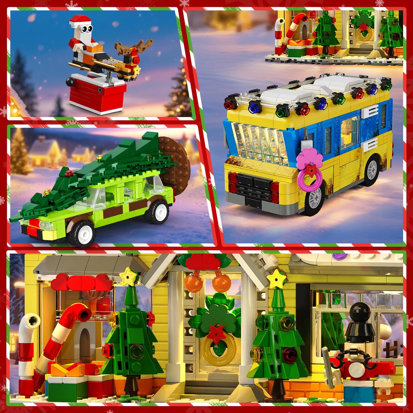 💥LAST DAY SALE 50% OFF🎄2025 Christmas Advent Calendar Building Set with Light