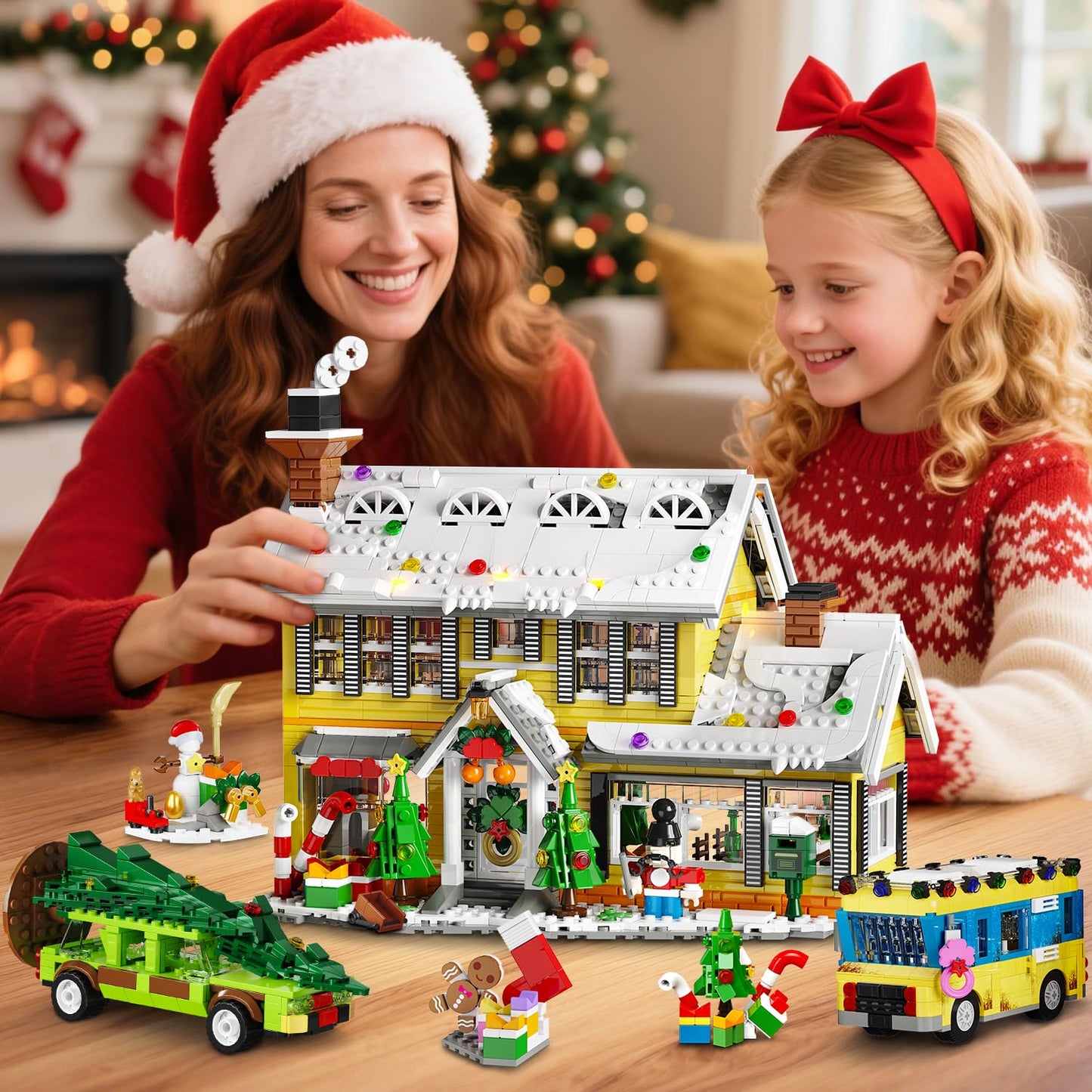 💥LAST DAY SALE 50% OFF🎄2025 Christmas Advent Calendar Building Set with Light