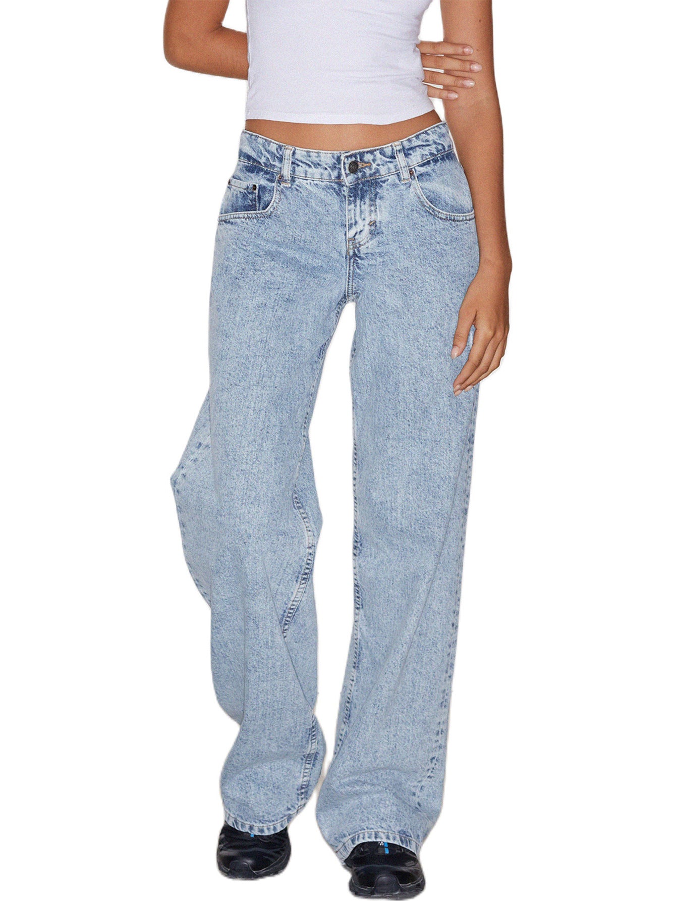Low-rise Straight Jeans