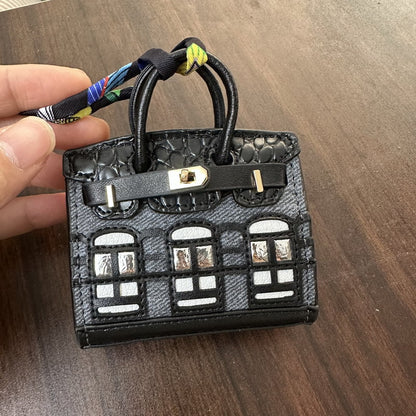 Cute Jewelry Pure Leather Headphone Bag