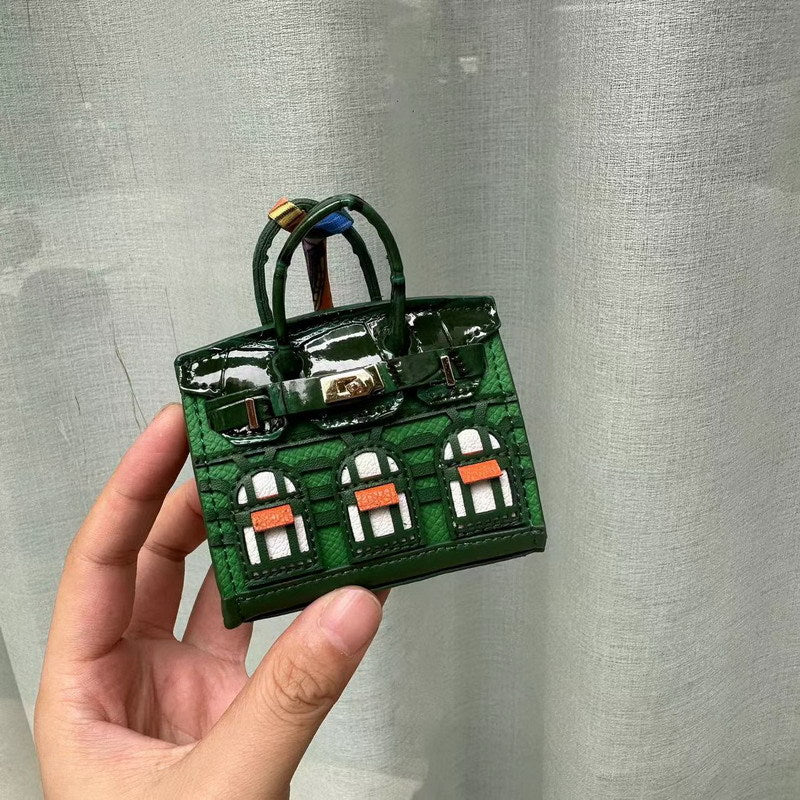 Cute Jewelry Pure Leather Headphone Bag