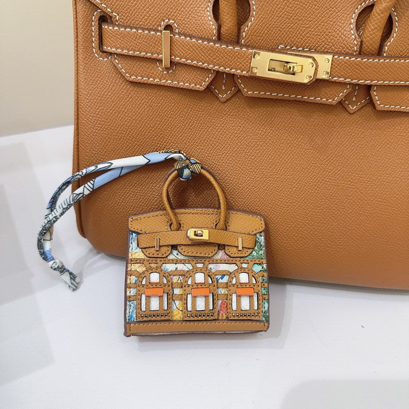Cute Jewelry Pure Leather Headphone Bag