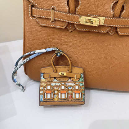 Cute Jewelry Pure Leather Headphone Bag