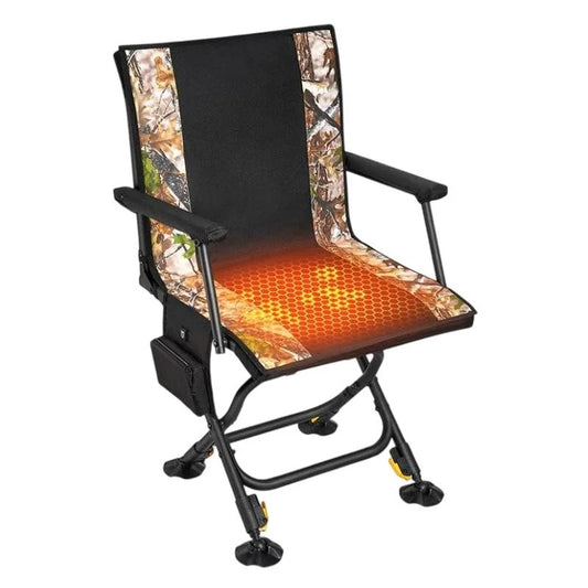 💥LAST DAY SALE 50% OFF🎄Heated Hunting Chair with Battery & Detachable Seat Cover