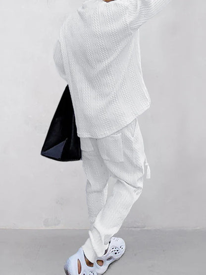 Men's Sports & Casual Stranded Jacquard Suit