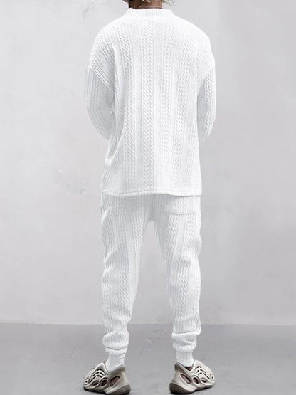 Men's Sports & Casual Stranded Jacquard Suit