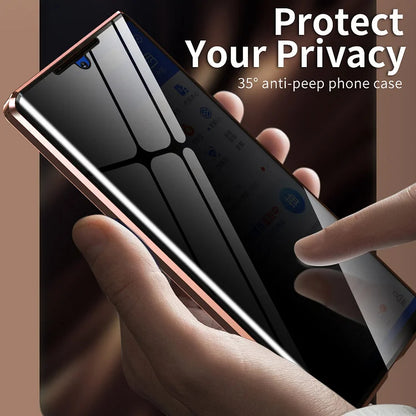 Magnetische Anti-Peeping-Datenschutz-Telefonhülle für Samsung