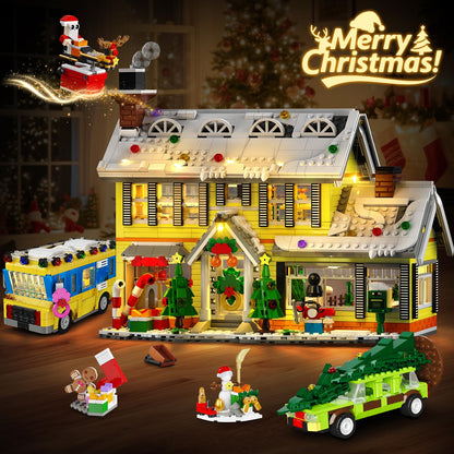💥LAST DAY SALE 50% OFF🎄2025 Christmas Advent Calendar Building Set with Light
